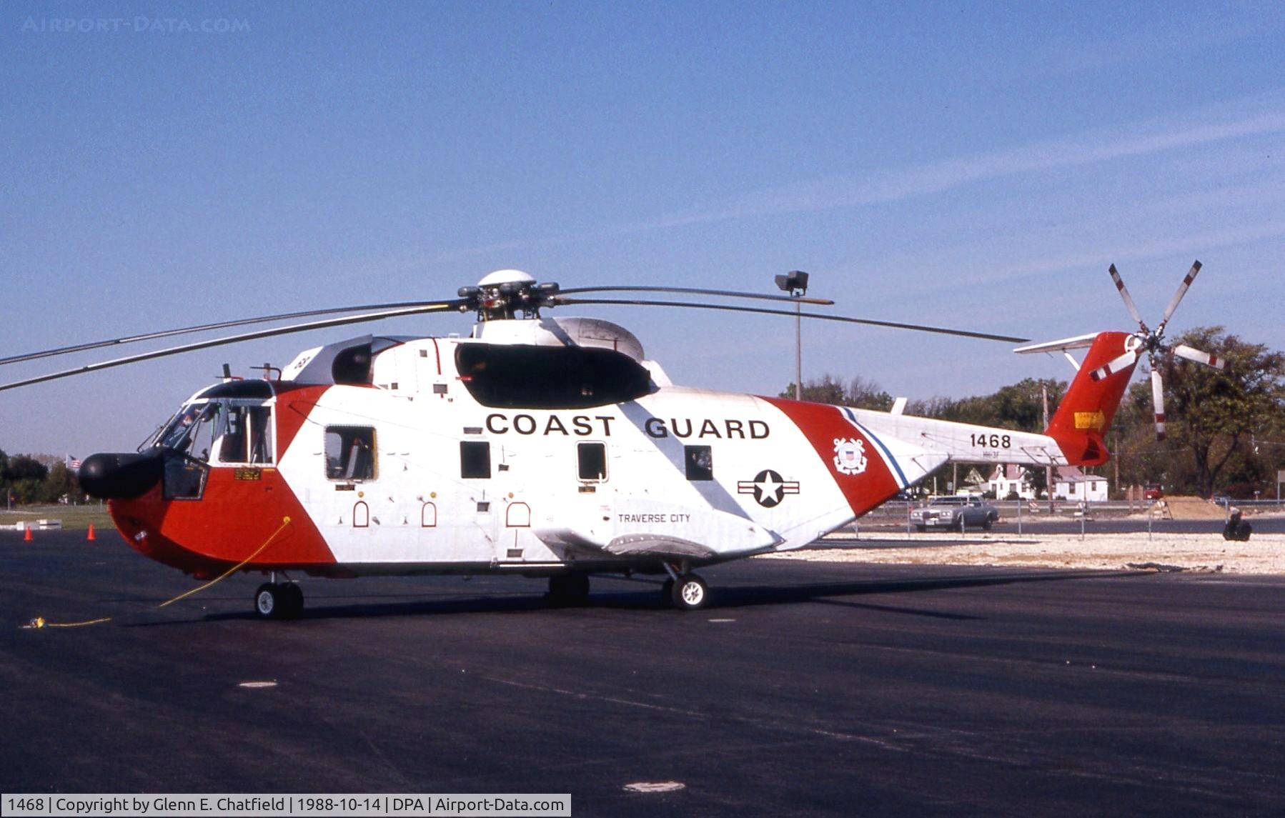 1468, Sikorsky HH-3F Pelican C/N 61630, HH-3F on the north FBO ramp, passing through