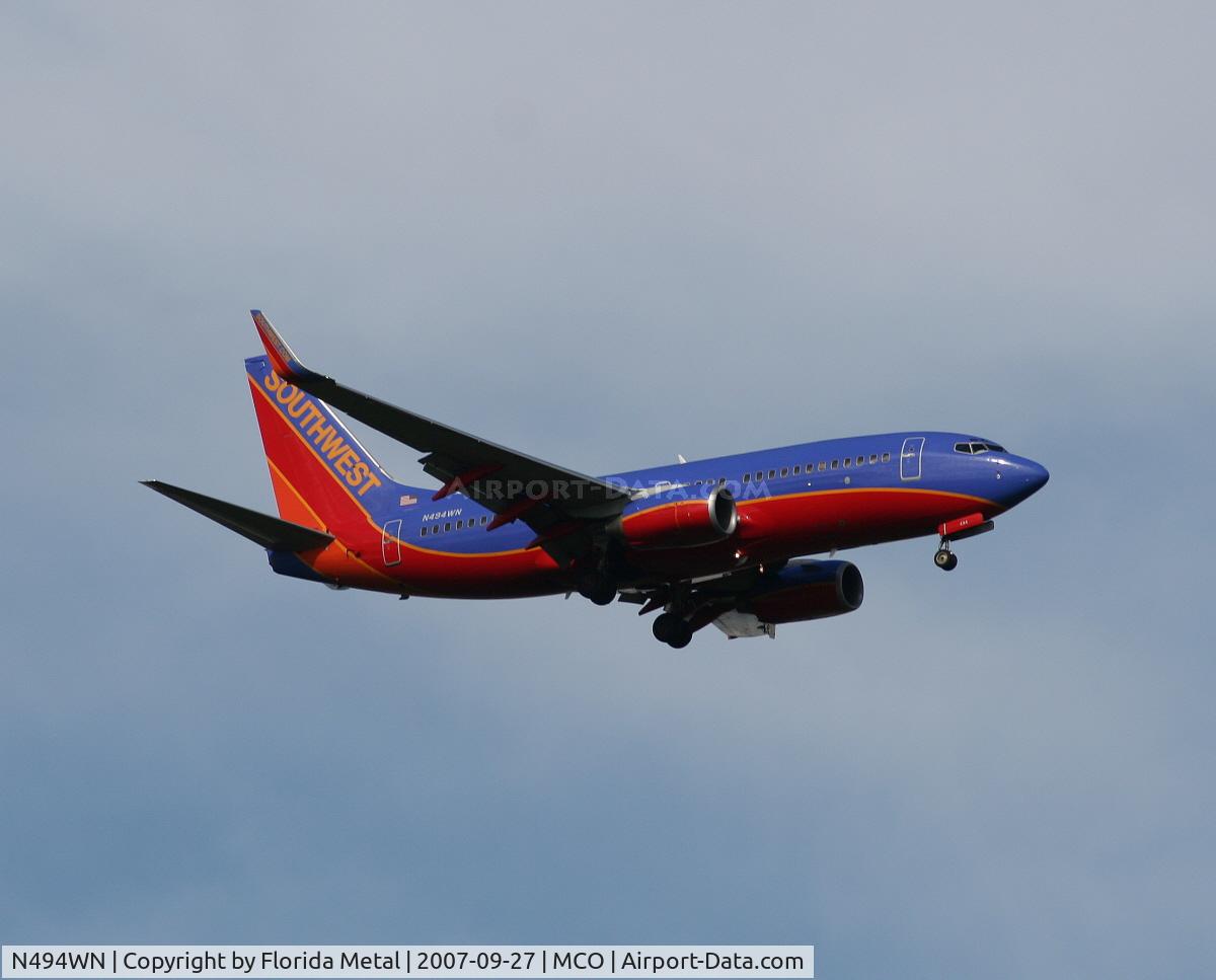 N494WN, 2004 Boeing 737-7H4 C/N 33868, Southwest