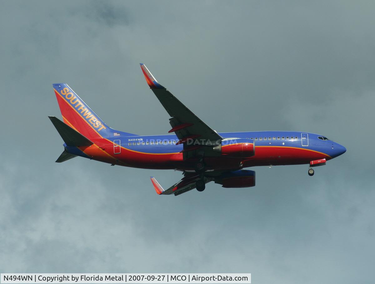 N494WN, 2004 Boeing 737-7H4 C/N 33868, Southwest