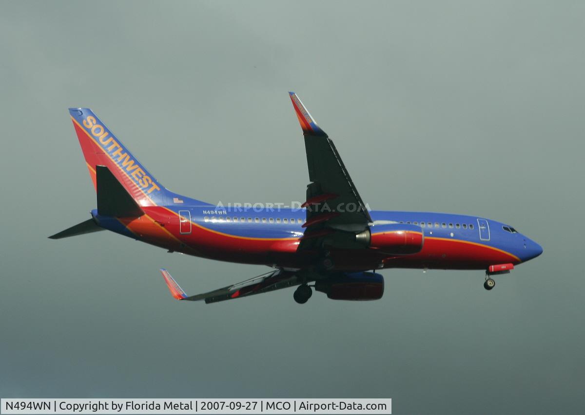 N494WN, 2004 Boeing 737-7H4 C/N 33868, Southwest