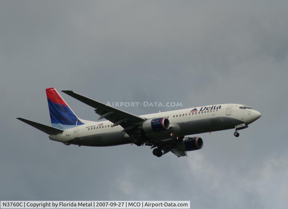 N3760C, 2001 Boeing 737-832 C/N 30816, Delta