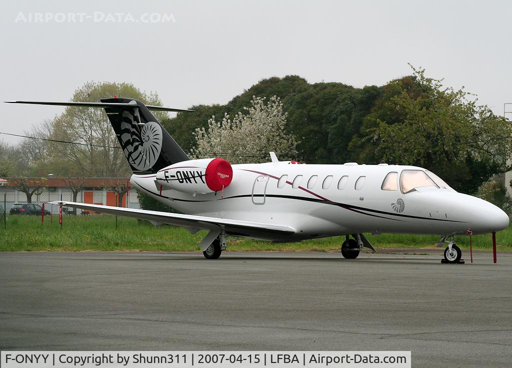 F-ONYY, 2006 Cessna 525A CitationJet CJ2+ C/N 525A-0320, Parked on the general aviation apron...