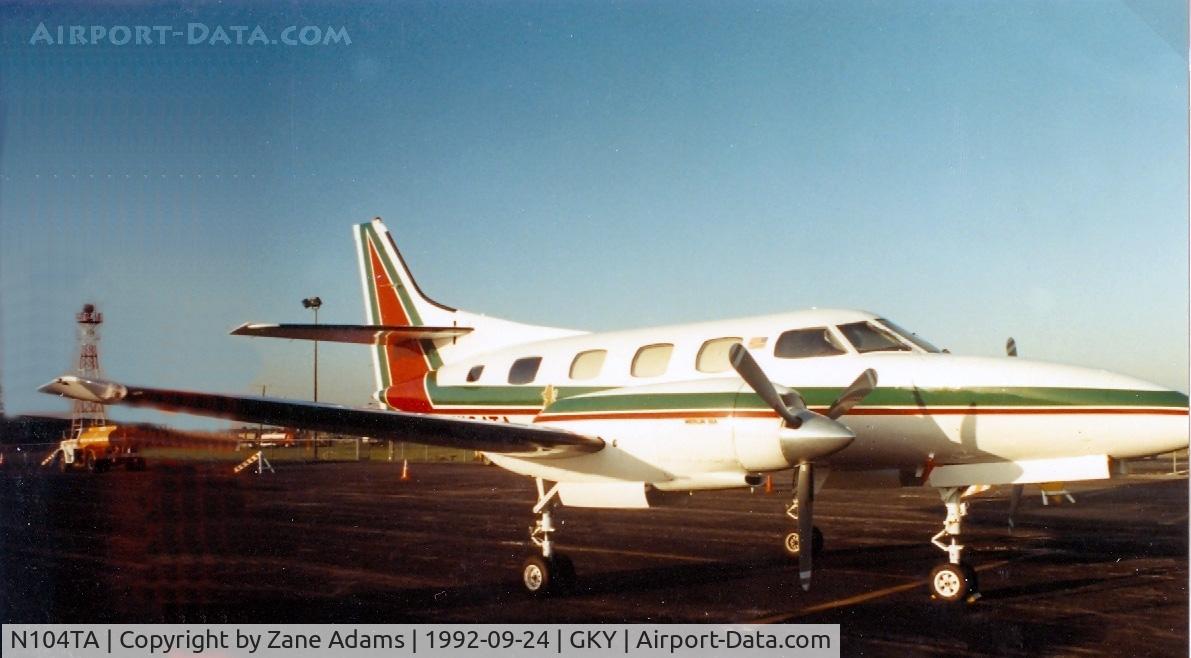 N104TA, 1977 Swearingen SA-226T Merlin IIIA C/N T-289, on the ramp at Arlington Muni