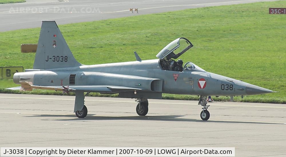 J-3038, 1979 Northrop F-5E Tiger II C/N L.1038, Austrian Air Forces F 5
