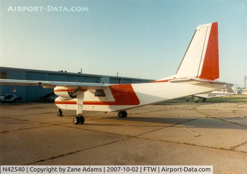 N42540, 1982 Britten-Norman BN-2A-26 Islander C/N 3006, On the ramp at Meacham Field