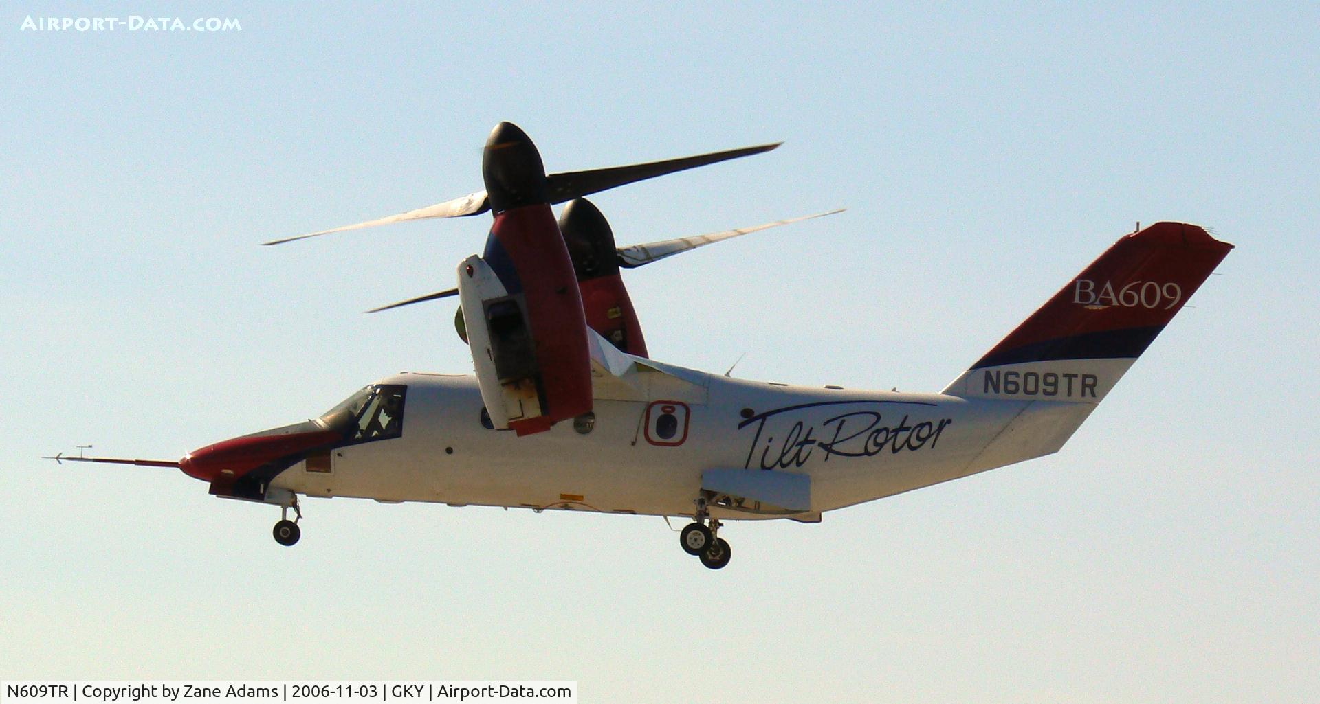 N609TR, 2003 Bell 609 C/N 60001, Takeoff from Arlington Muni