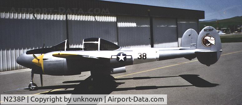 N238P, 1997 Lockheed P-38 Lightning 55% Replica C/N 003, Beautiful homebuilt 0.55 scale