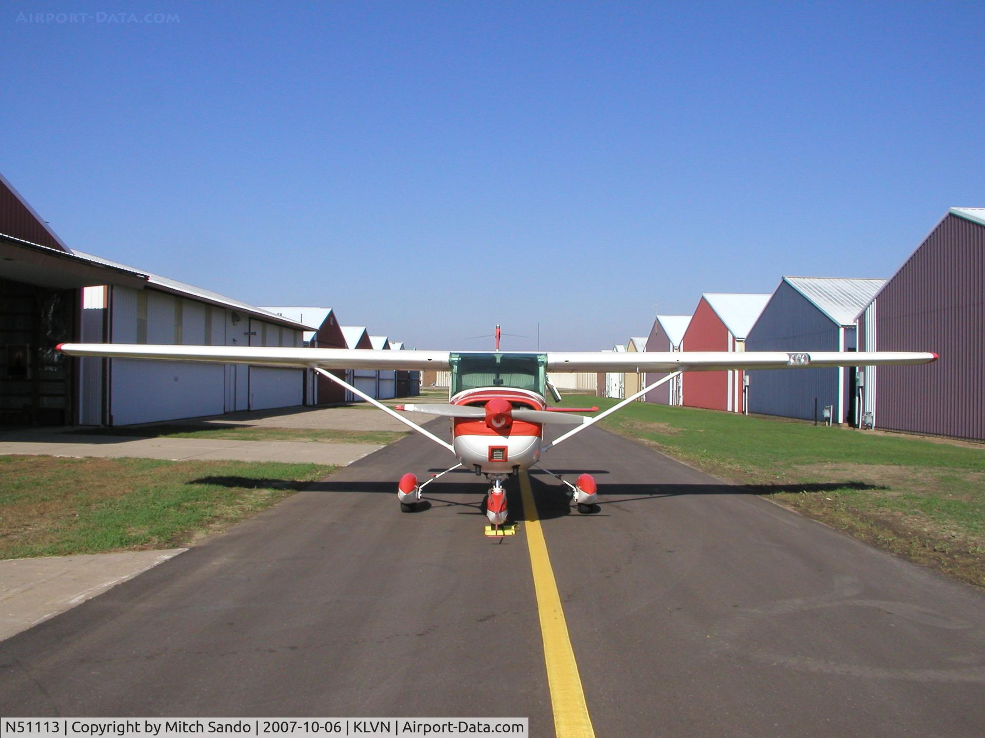 N51113, 1968 Cessna 150J C/N 15069775, Parked outside the hangar.