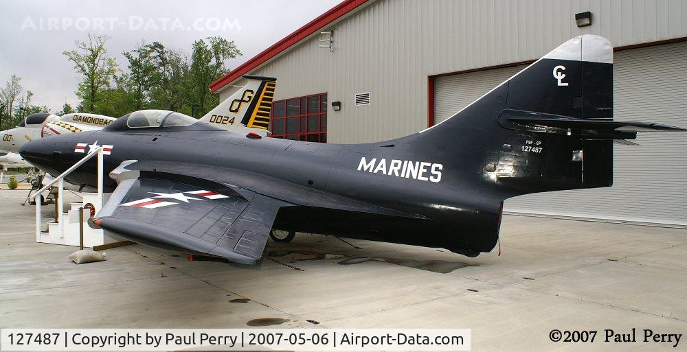 127487, Grumman F9F-6P Cougar C/N Not found 127487, One of the recon birds here at the museum