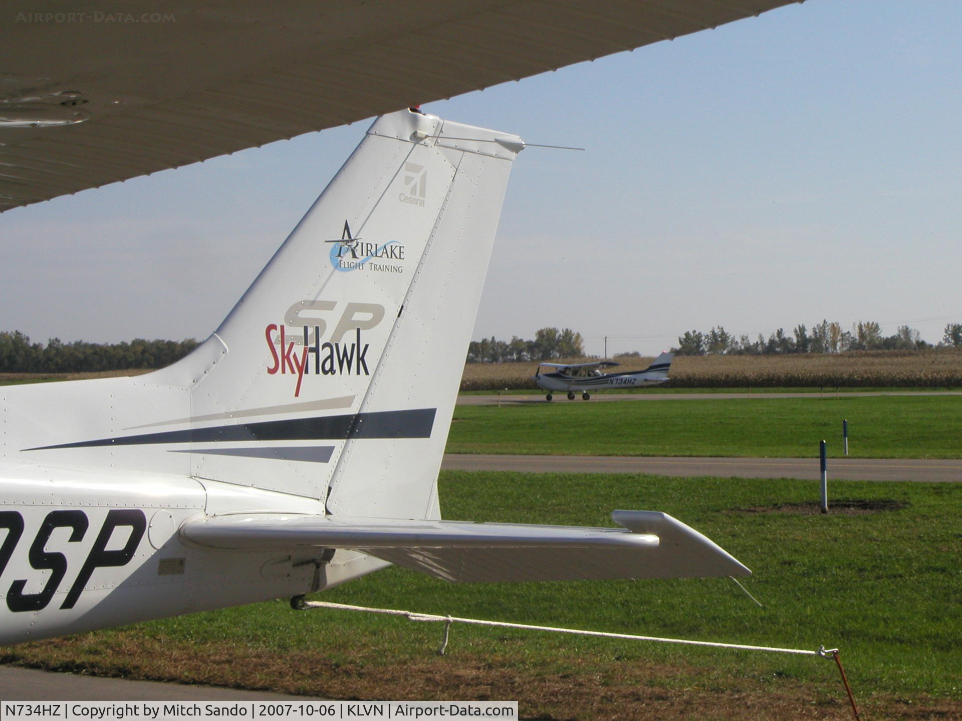 N734HZ, 1977 Cessna 172N C/N 17268878, Landing Runway 12.
