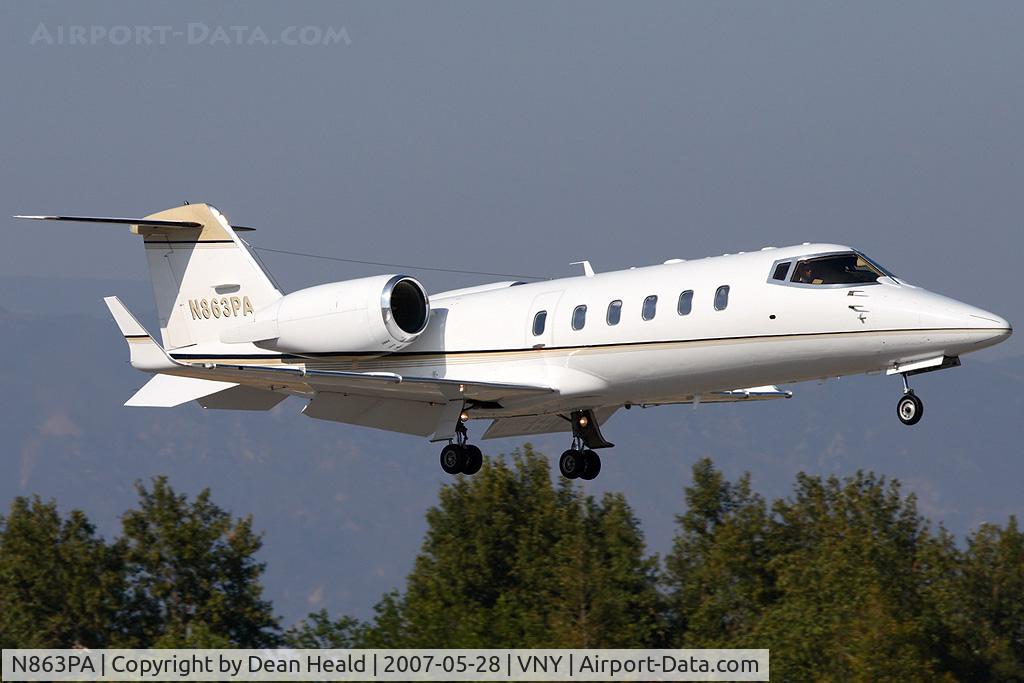 N863PA, 1993 Learjet Inc 60 C/N 004, L60 Jet Partners LLC 1993 Learjet 60 N863PA on short-final to RWY 16R.