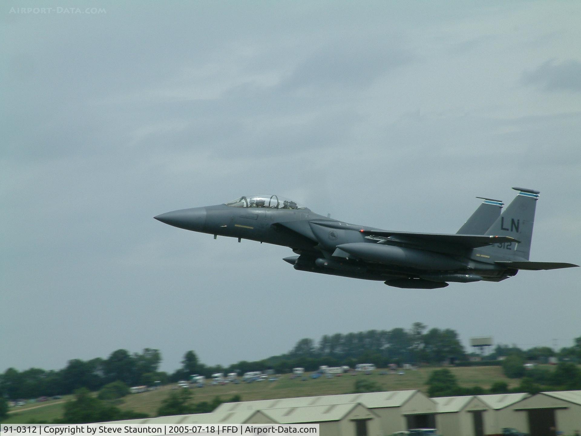 91-0312, 1991 McDonnell Douglas F-15E Strike Eagle C/N 1219/E177, Royal International Air Tattoo 2005