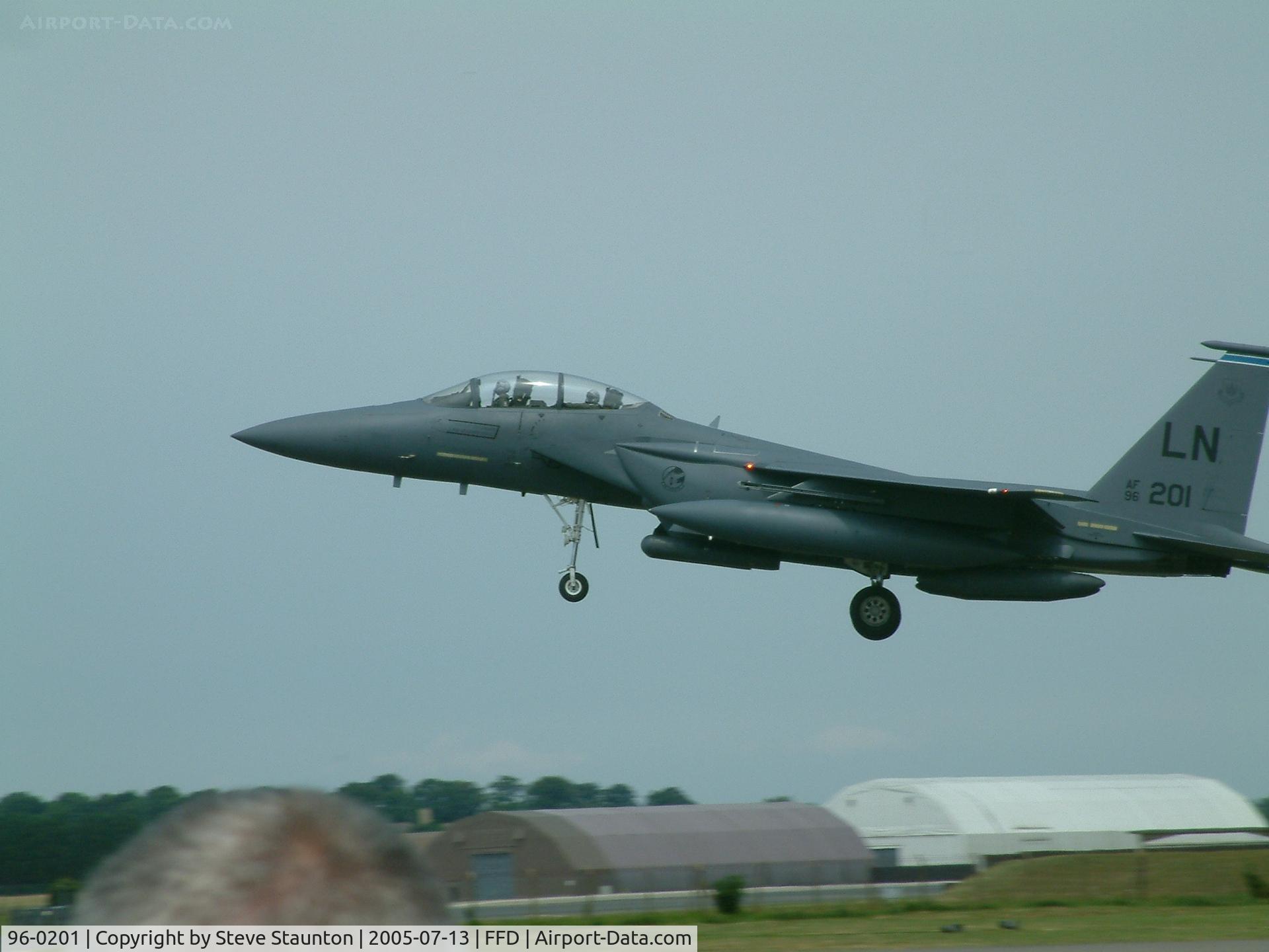 96-0201, 1996 McDonnell Douglas F-15E Strike Eagle C/N 1331/E211, Royal International Air Tattoo 2005
