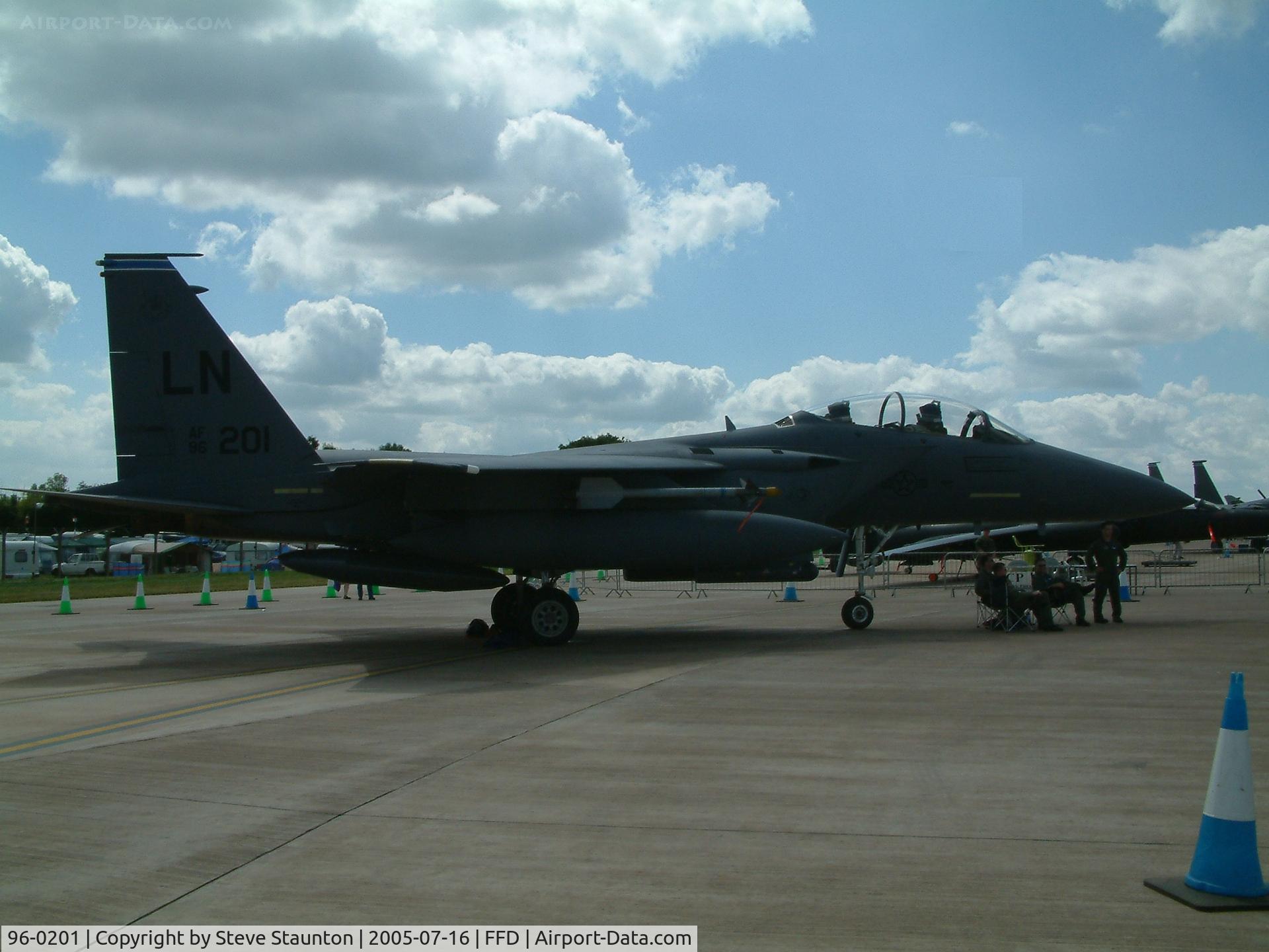 96-0201, 1996 McDonnell Douglas F-15E Strike Eagle C/N 1331/E211, Royal International Air Tattoo 2005