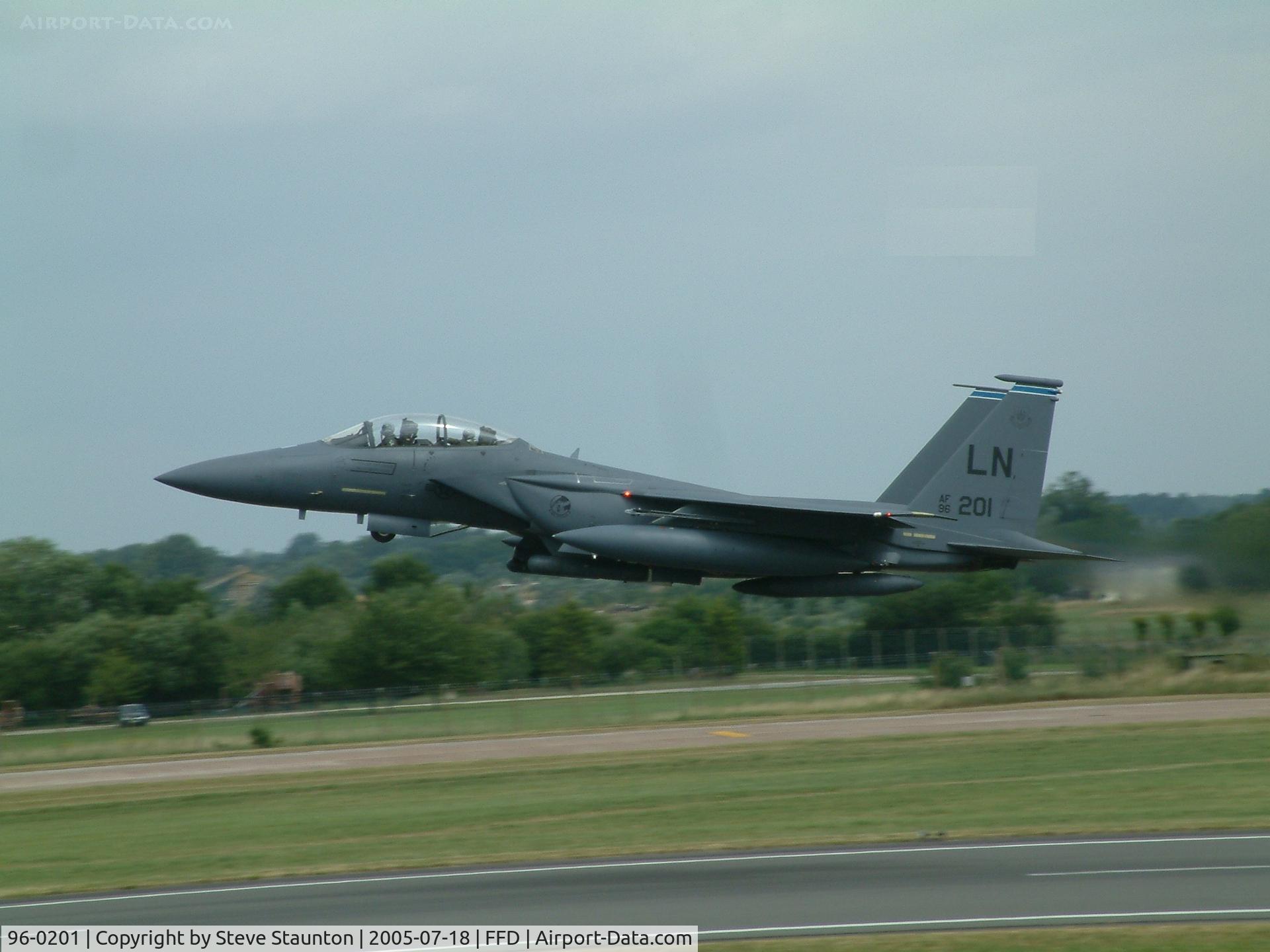96-0201, 1996 McDonnell Douglas F-15E Strike Eagle C/N 1331/E211, Royal International Air Tattoo 2005