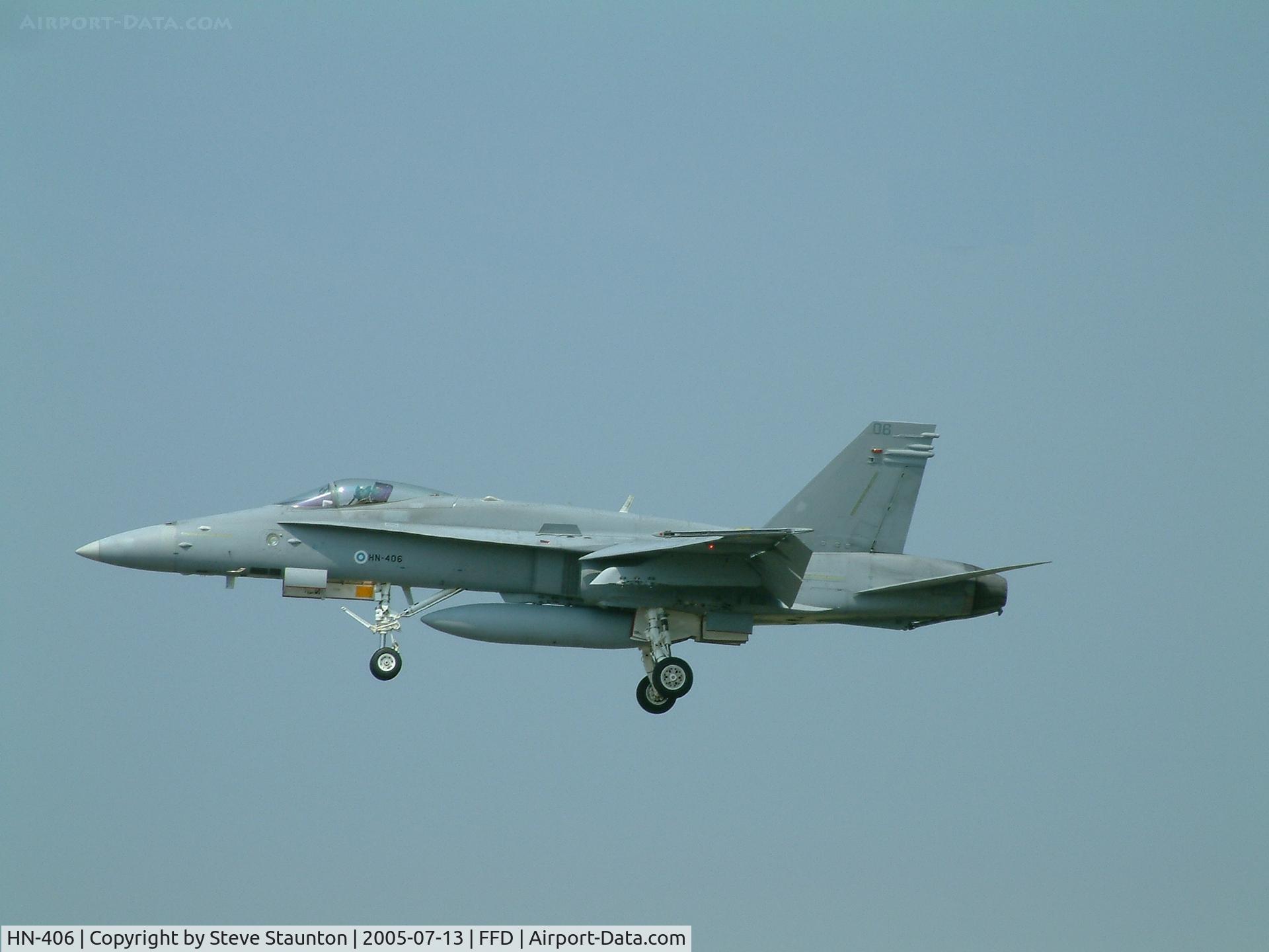 HN-406, McDonnell Douglas F-18C Hornet C/N 1307, Royal International Air Tattoo 2005