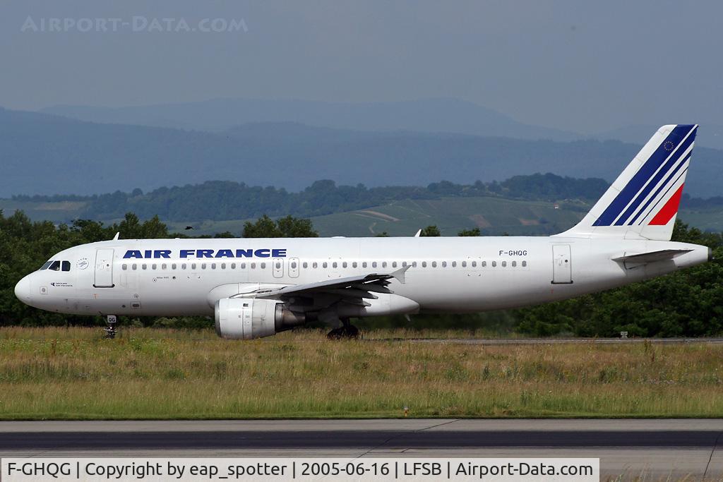 F-GHQG, 1991 Airbus A320-211 C/N 0155, taxi on bravo