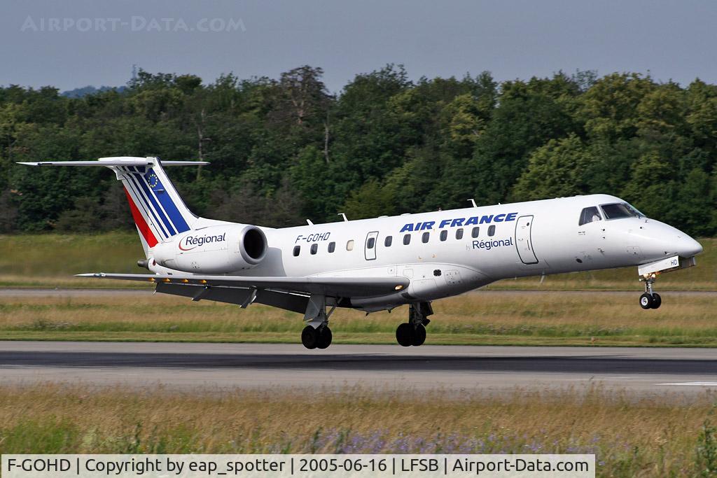F-GOHD, 2000 Embraer ERJ-135ER (EMB-135ER) C/N 145252, arriving from LYS
