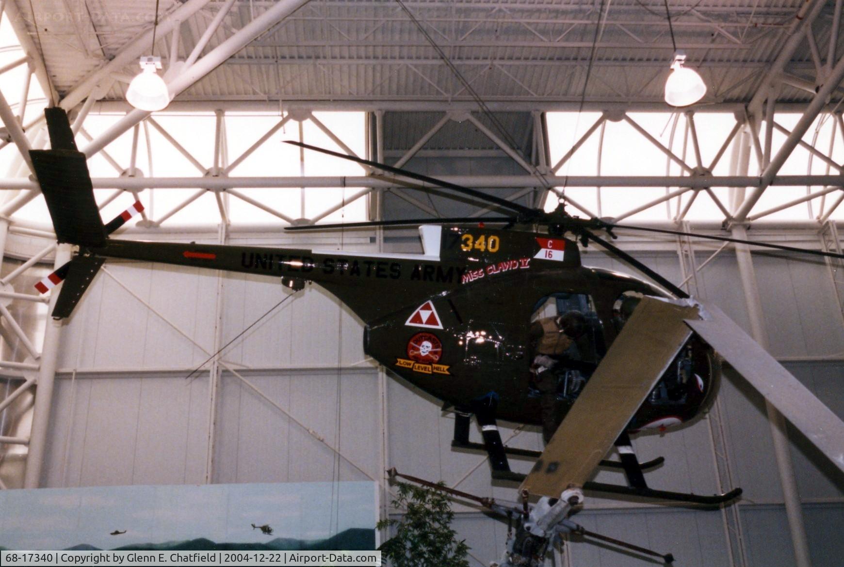 68-17340, 1968 Hughes OH-6A Cayuse C/N 1300, OH-6A at the Army Aviation Museum