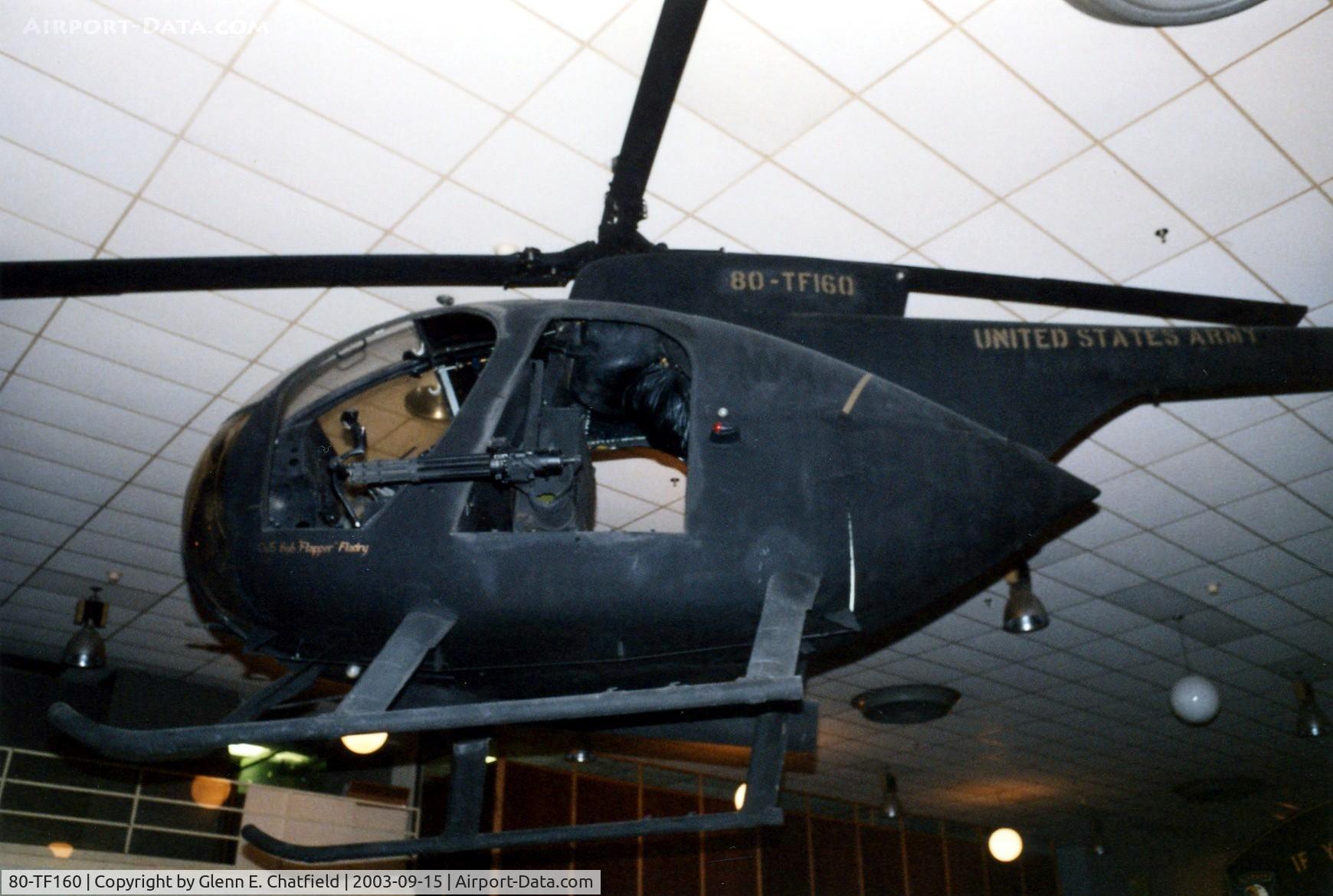 80-TF160, 1980 McDonnell Douglas AH-6C Little Bird C/N Not found 80-TF160, AH-6C at the 101st Airborne Division Museum