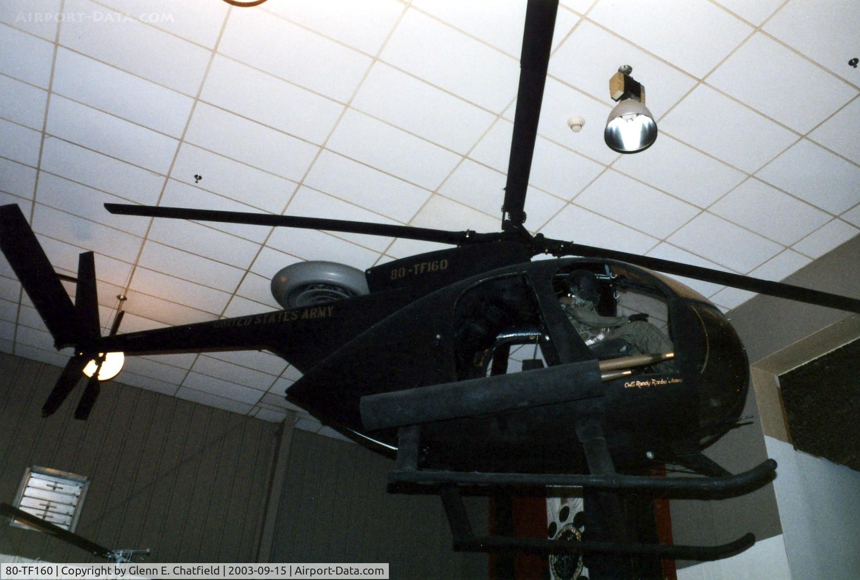 80-TF160, 1980 McDonnell Douglas AH-6C Little Bird C/N Not found 80-TF160, AH-6C at the 101st Airborne Division Museum