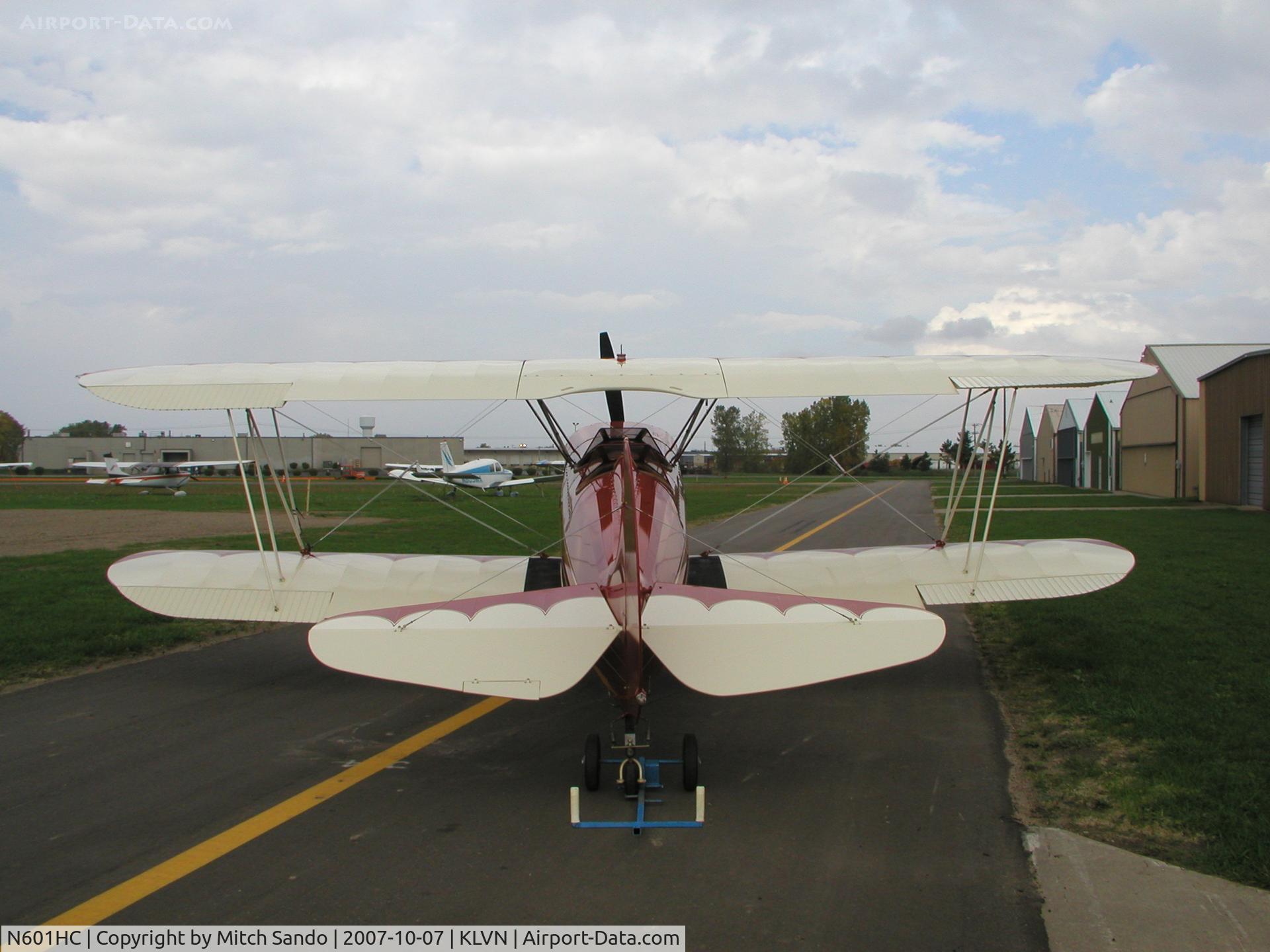 N601HC, 2003 Hatz Biplane C/N 006, Parked outside the hangar.