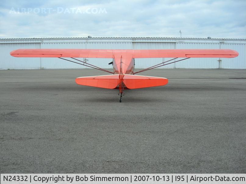 N24332, 1940 Taylorcraft BC-65 C/N 1667, Mike Lutz's award winning ride on the ramp in Kenton, OH