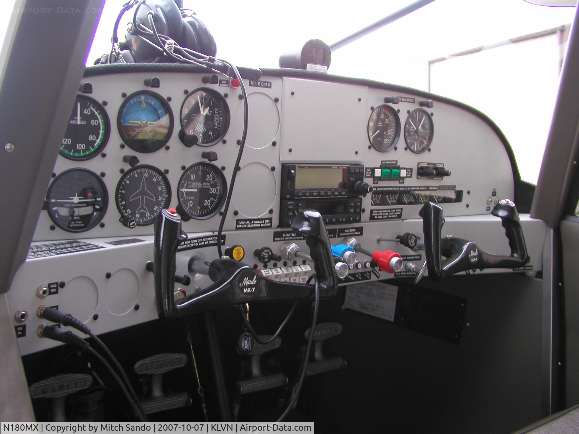 N180MX, 2007 Maule MX-7-180B Star Rocket C/N 22025C, Parked outside the hangar.