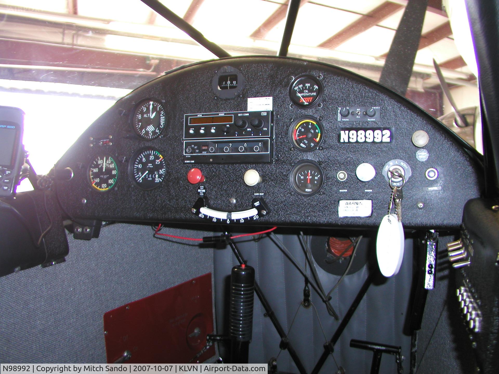N98992, 1946 Piper PA-12 Super Cruiser C/N 12-350, Parked inside the hangar.