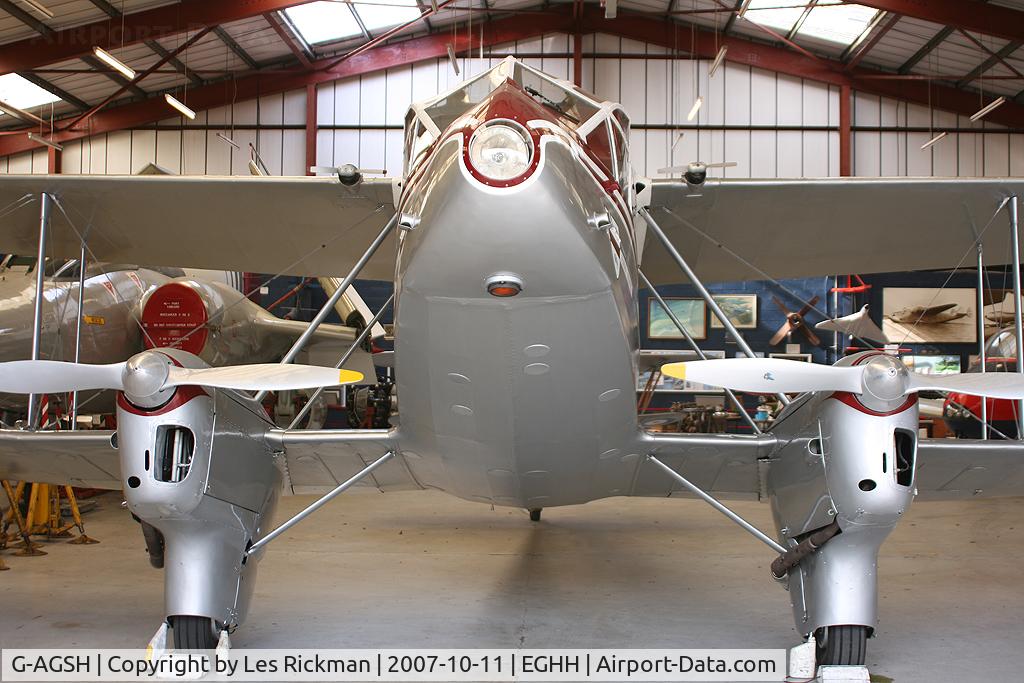 G-AGSH, 1945 De Havilland DH-89A Dominie/Dragon Rapide C/N 6884, Kept at Bournemouth Aviation Museum