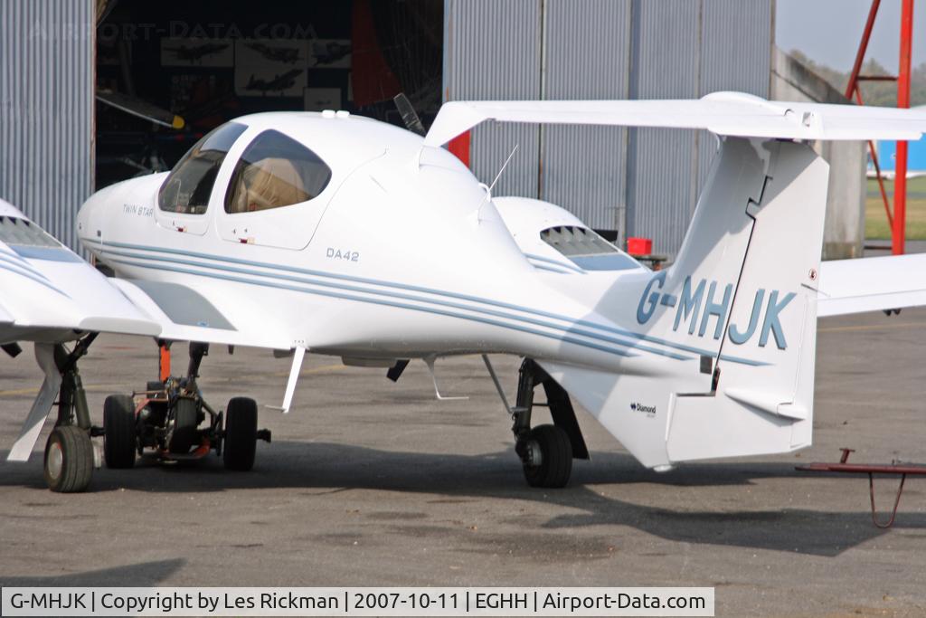 G-MHJK, 2006 Diamond DA-42 Twin Star C/N 42.173, Parked at the Museum