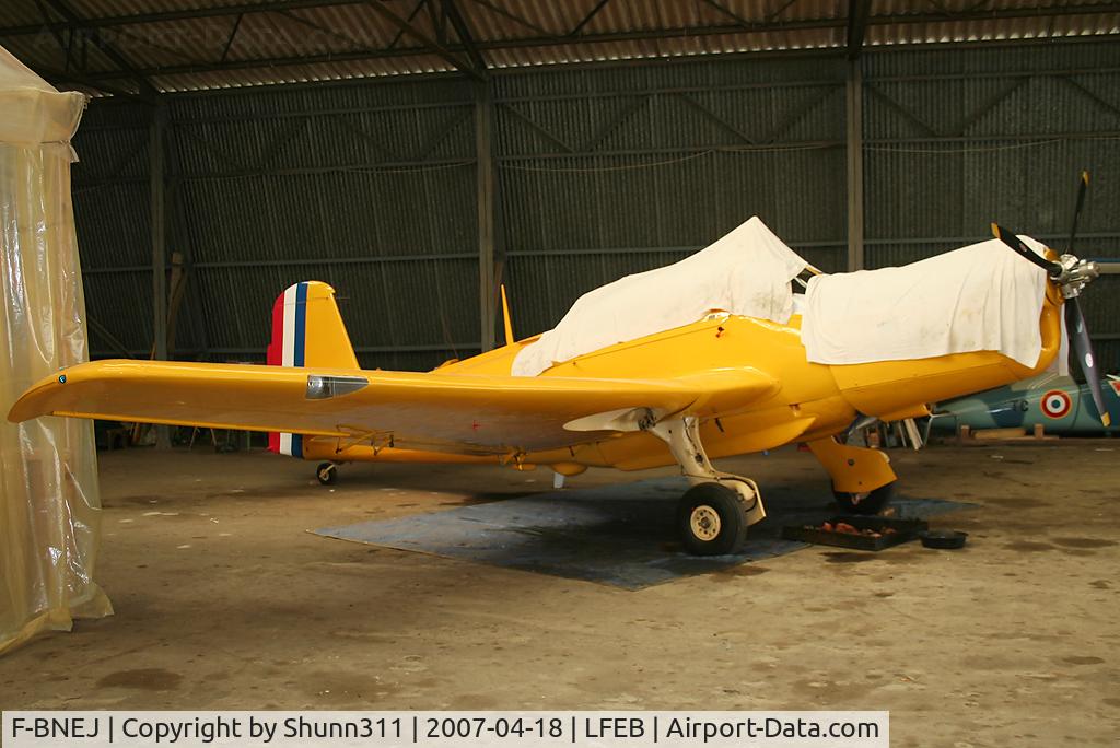 F-BNEJ, Morane-Saulnier MS-733 Alcyon C/N 156, Under restoration inside the Airclub's hangar of Dinan... Without registration when I have taken this pic !