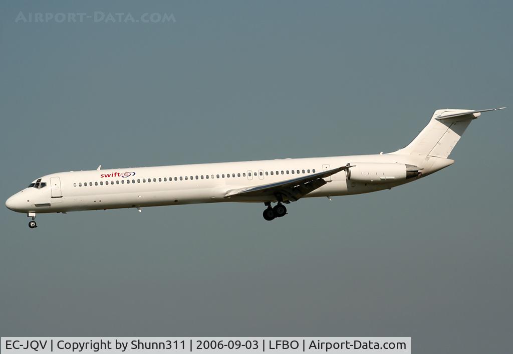 EC-JQV, 1987 McDonnell Douglas MD-83 C/N 49526/1342, Landing rwy 32R