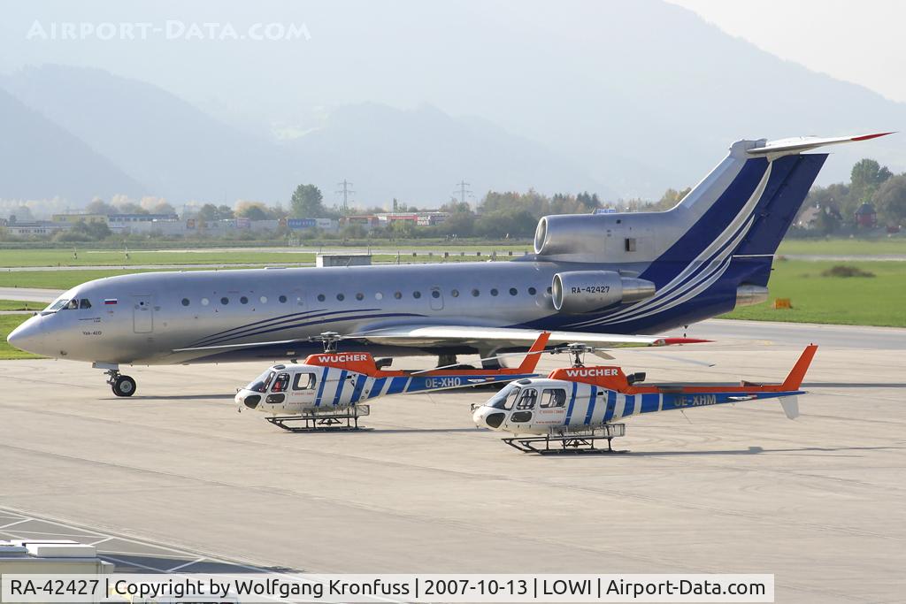 RA-42427, 1993 Yakovlev Yak-42D C/N 4520422305016, S-Air VIP-Flight @ INN