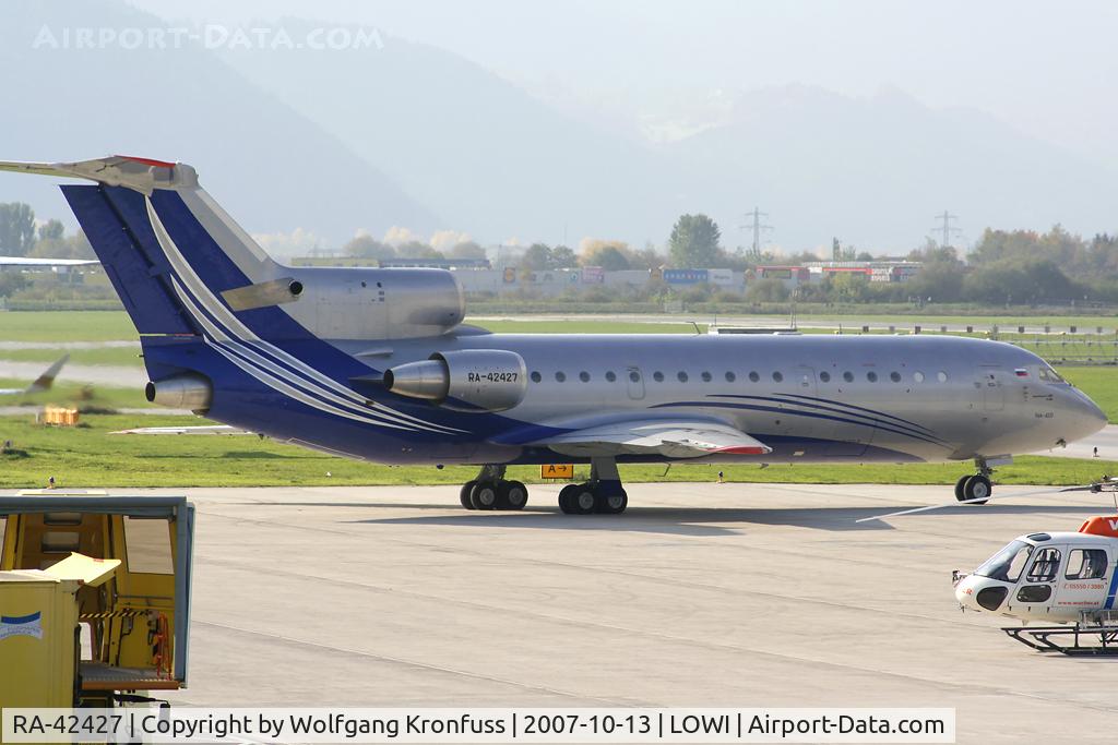 RA-42427, 1993 Yakovlev Yak-42D C/N 4520422305016, S-Air VIP-Flight @ INN