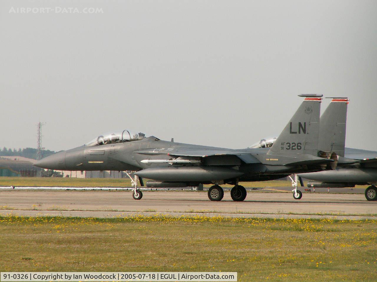 91-0326, 1991 McDonnell Douglas F-15E Strike Eagle C/N 1233/E191, McDonnell-Douglas F-15E/48 FW/RAF Lakenheath 2005
