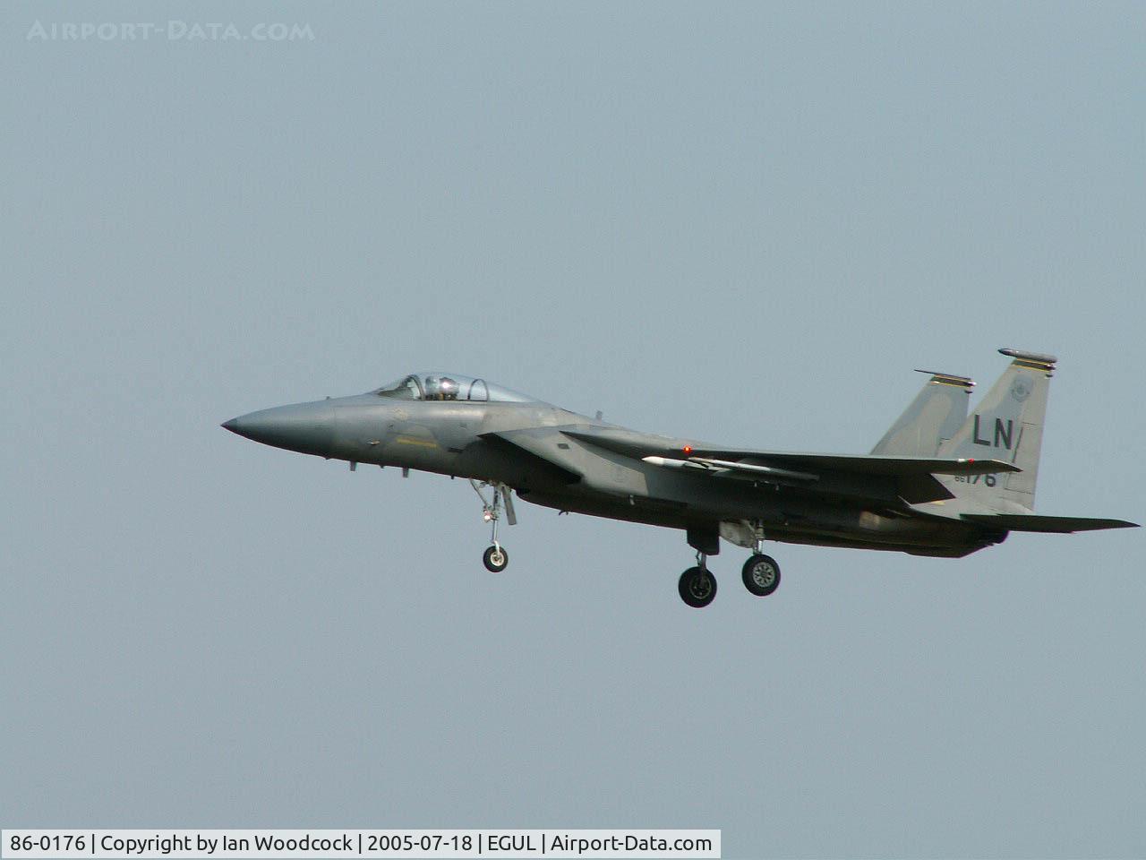 86-0176, 1986 McDonnell Douglas F-15C Eagle C/N 1027/C404, McDonnell-Douglas F-15C/48 FW/RAF Lakenheath 2005