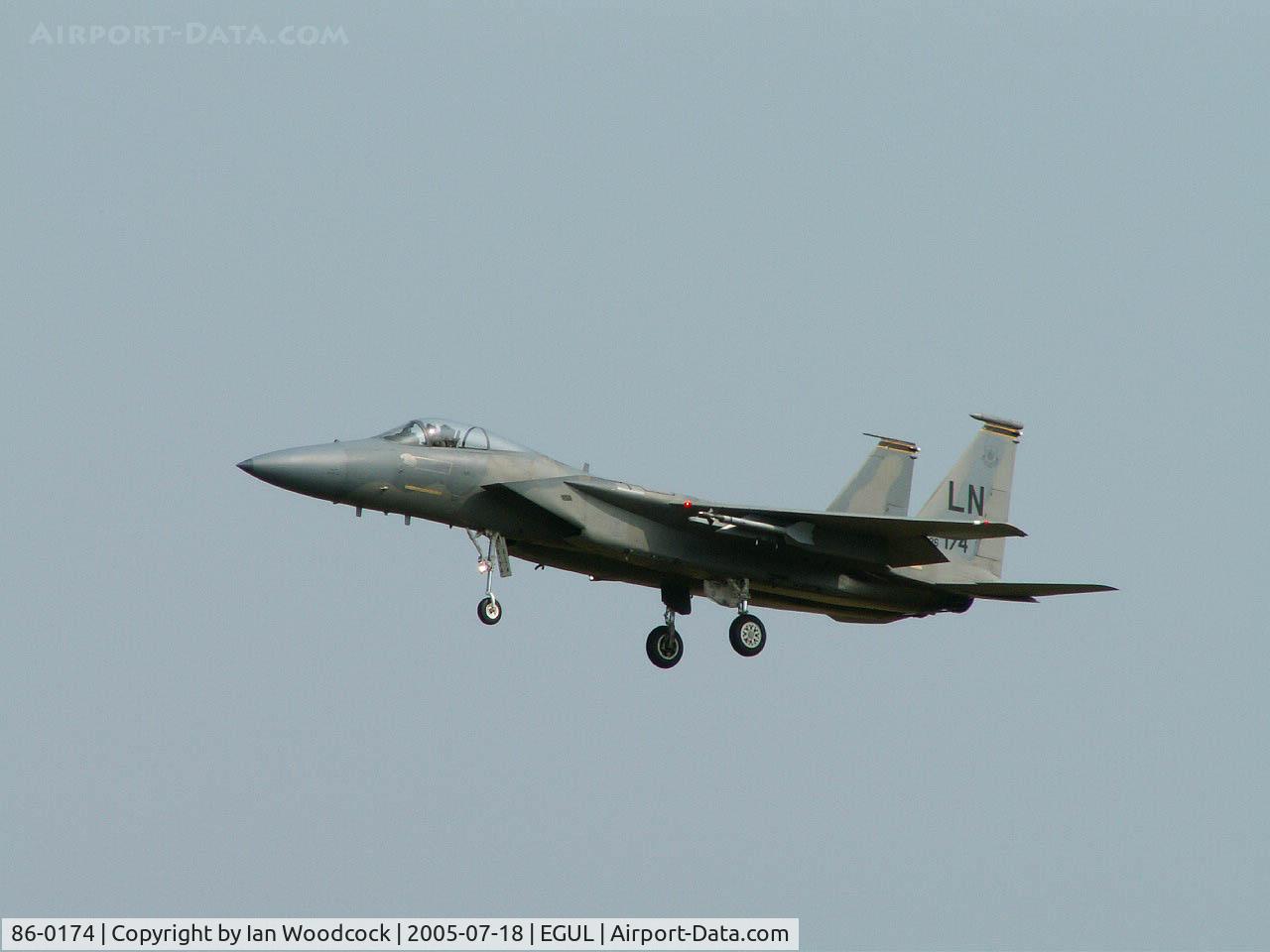 86-0174, 1986 McDonnell Douglas F-15C Eagle C/N 1024/C402, McDonnell-Douglas F-15C/48 FW/RAF Lakenheath 2005