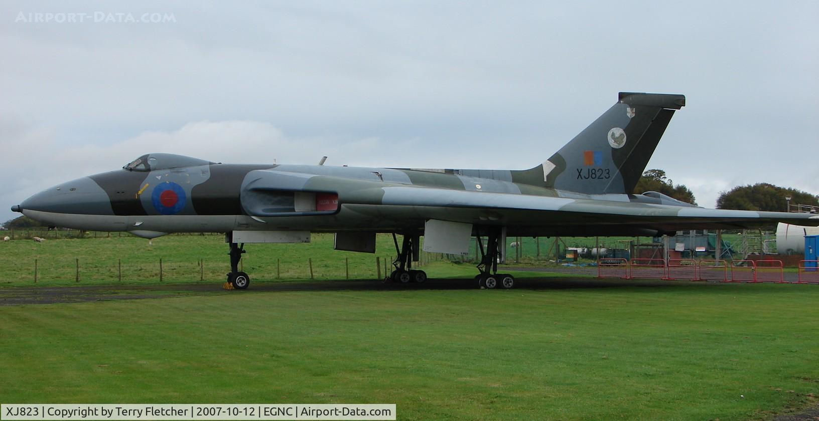 XJ823, 1961 Avro Vulcan B.2A C/N Set 23, Preserved at the Solway Aviation Museum