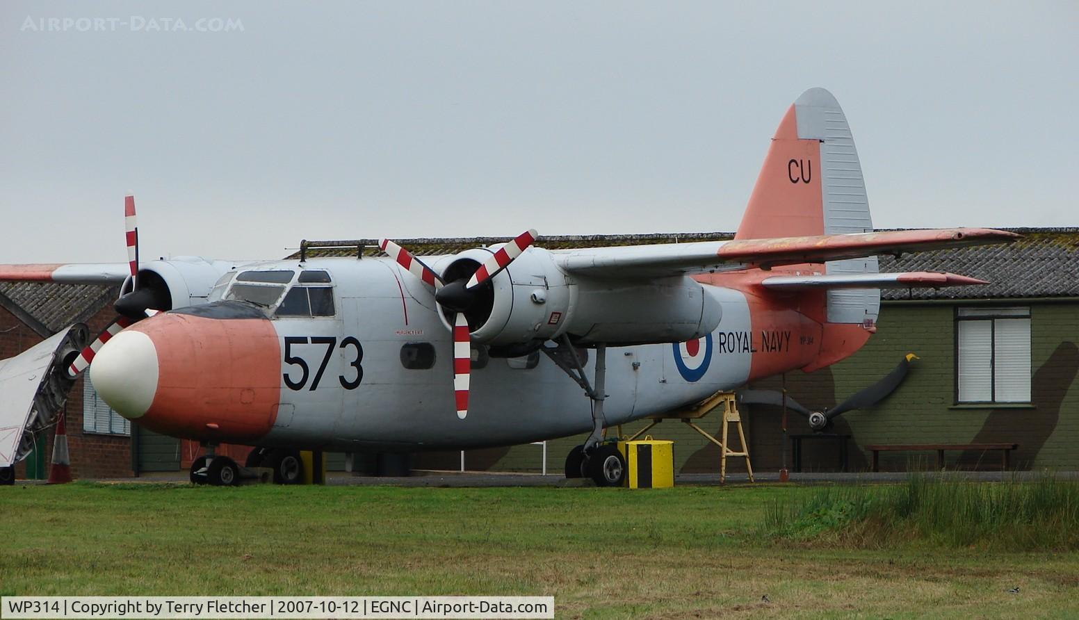 WP314, 1953 Percival P-57 Sea Prince T1 C/N P57/64, Preserved at the Solway Aviation Museum