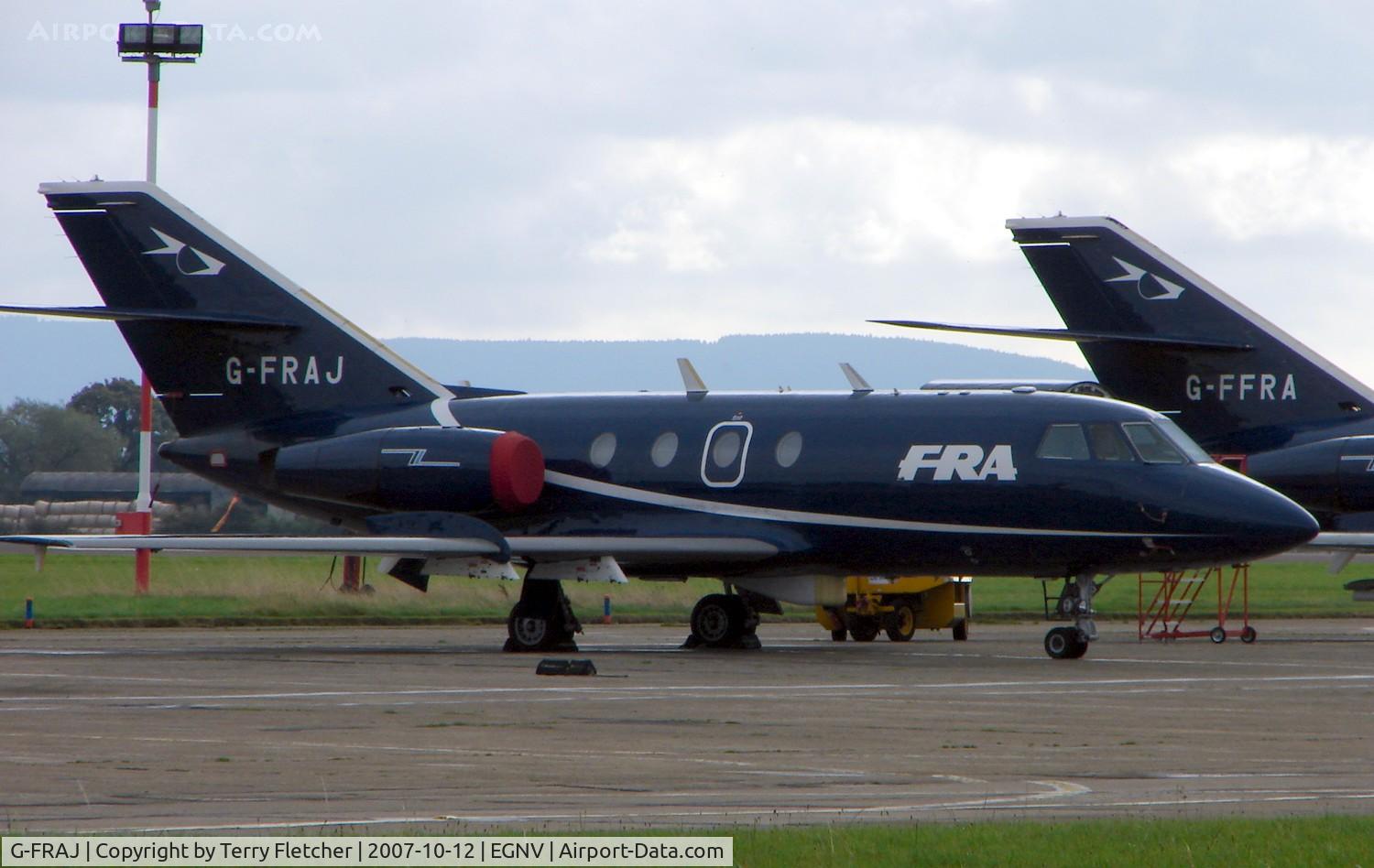 G-FRAJ, 1966 Dassault Falcon 20DC C/N 20, Falcon on a dreary day