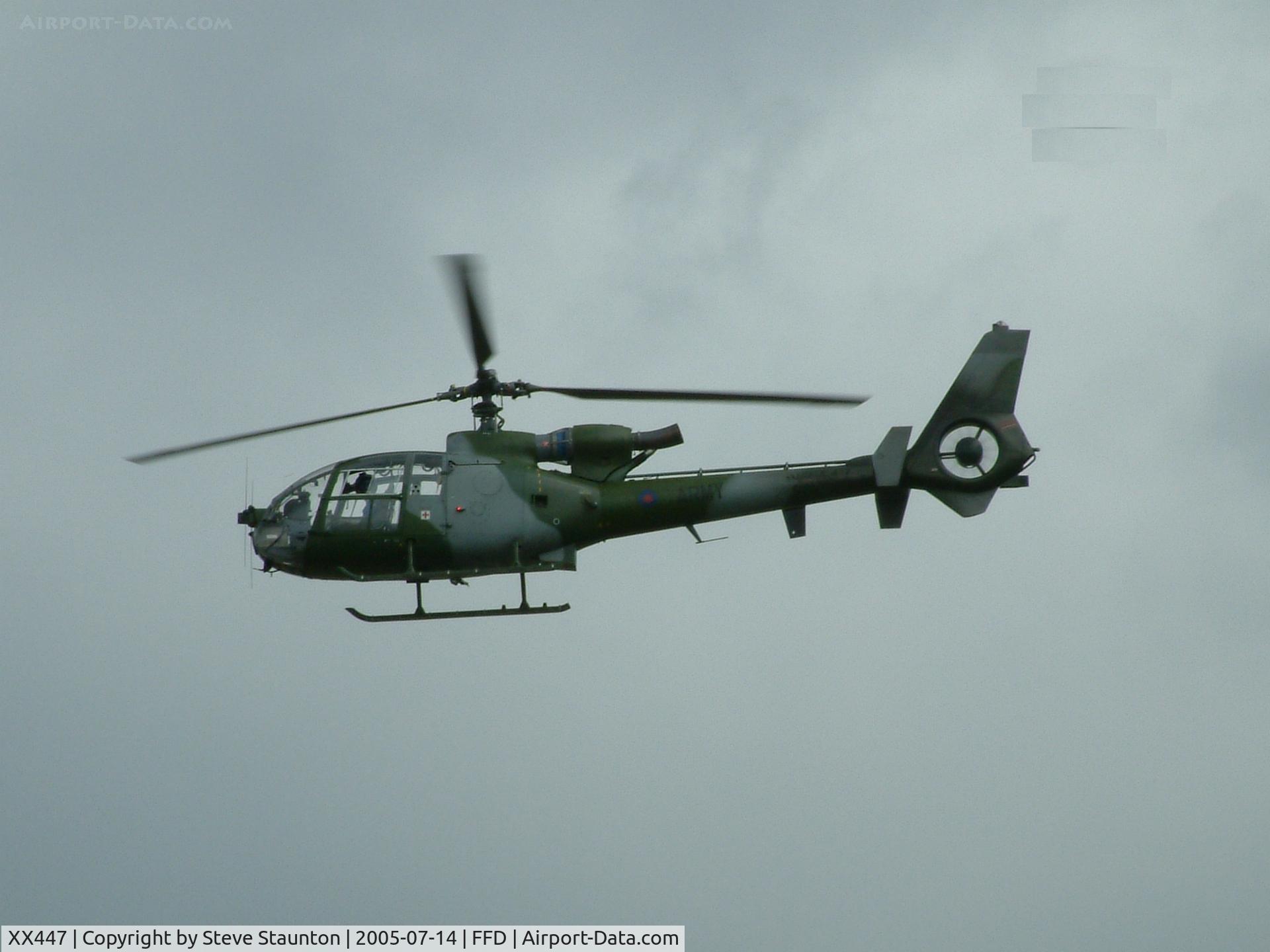 XX447, 1976 Westland SA-341B Gazelle AH1 C/N 1439, Royal International Air Tattoo 2005
