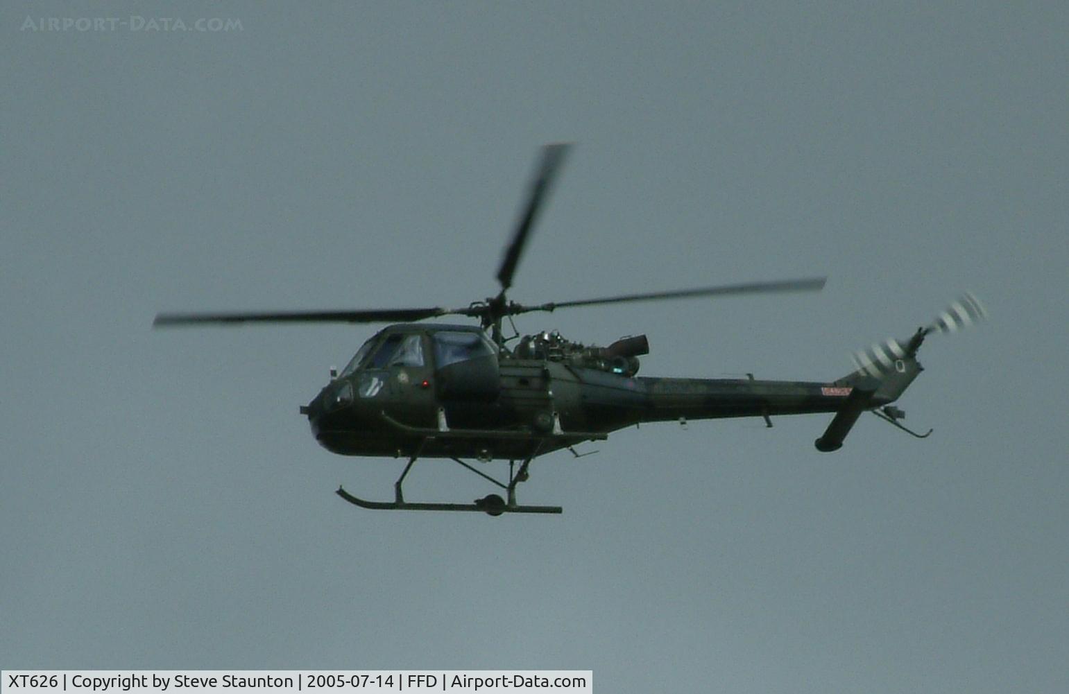 XT626, 1966 Westland Scout AH.1 C/N F9632, Royal International Air Tattoo 2005
