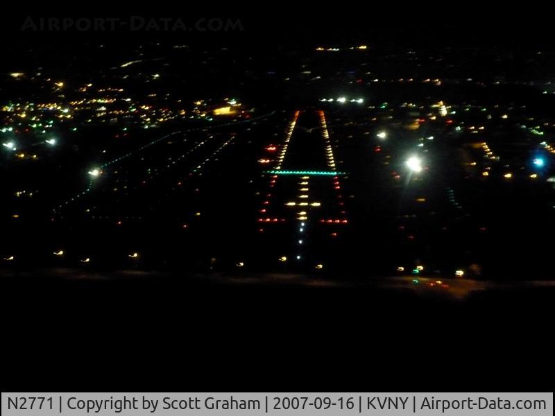 N2771, 1962 Beech 95-A55 Baron C/N TC-270, Night Landing KVNY