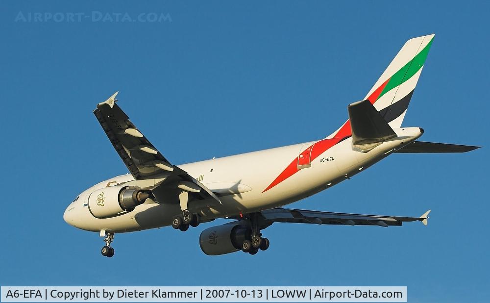 A6-EFA, 1992 Airbus A310-308F C/N 646, Emirates Cargo A310