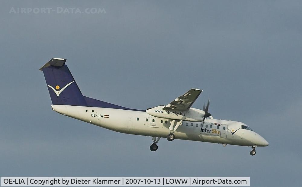 OE-LIA, 1997 De Havilland Canada DHC-8-314 Dash 8 C/N 505, INTERSKY  Dash 8