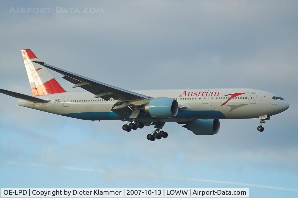 OE-LPD, 2006 Boeing 777-2Z9/ER C/N 35960, AUSTRIAN B777