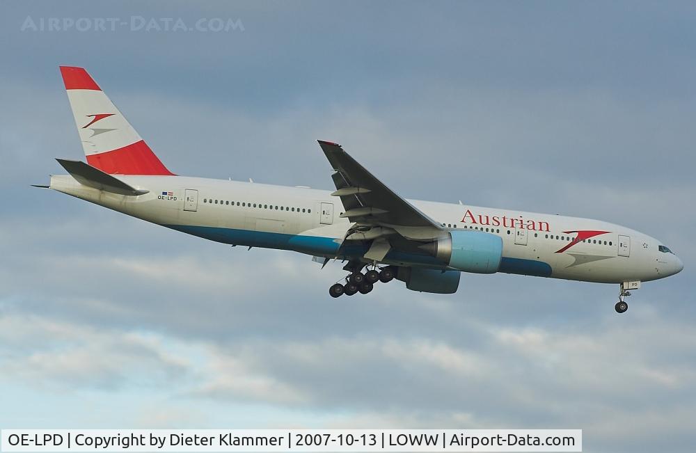 OE-LPD, 2006 Boeing 777-2Z9/ER C/N 35960, AUSTRIAN B777