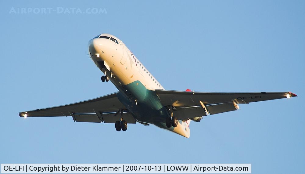 OE-LFI, 1995 Fokker 70 (F-28-0070) C/N 11529, AUSTRIAN Fokker 70