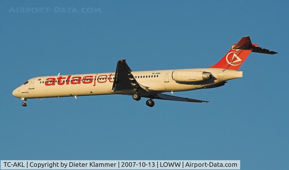 TC-AKL, 1996 McDonnell Douglas MD-83 (DC-9-83) C/N 53184, ATLASJET-World Focus Airways  MD83